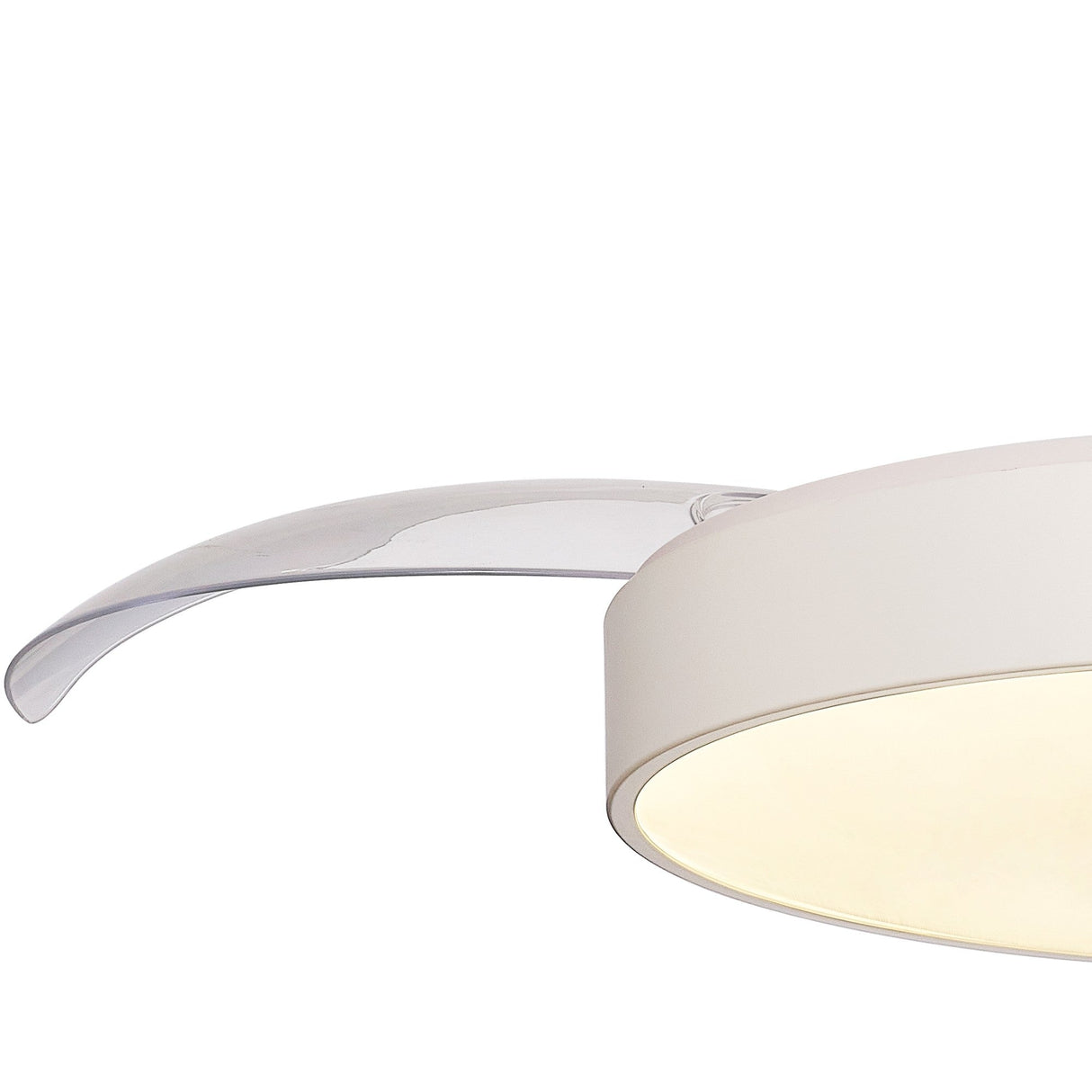 Alaska CCT Dimmable LED Ceiling Fan Light With Remote & APP Control - White