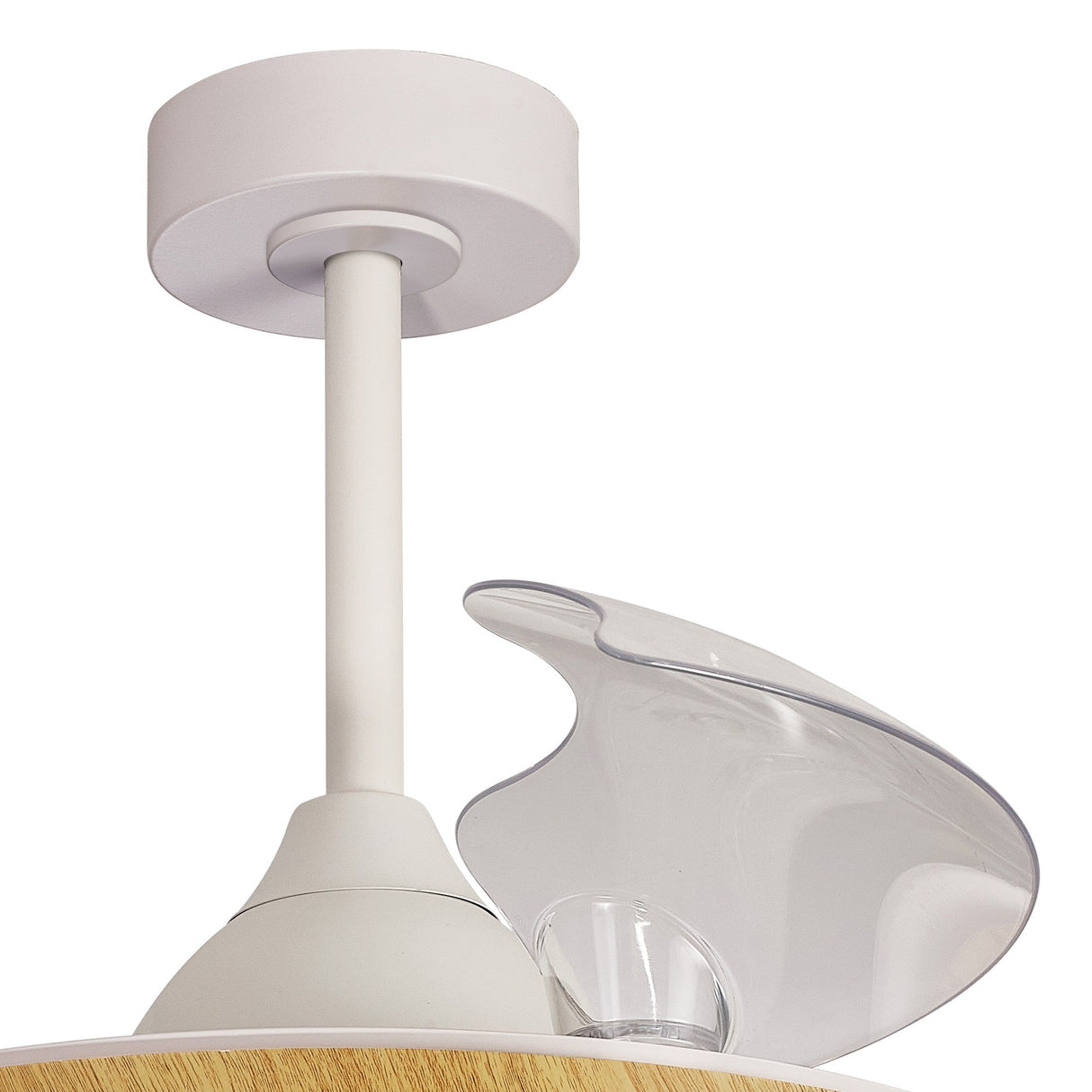 Alaska CCT Dimmable LED Ceiling Fan Light With Remote & APP Control - Brown