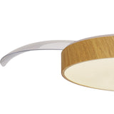 Alaska CCT Dimmable LED Ceiling Fan Light With Remote & APP Control - Brown