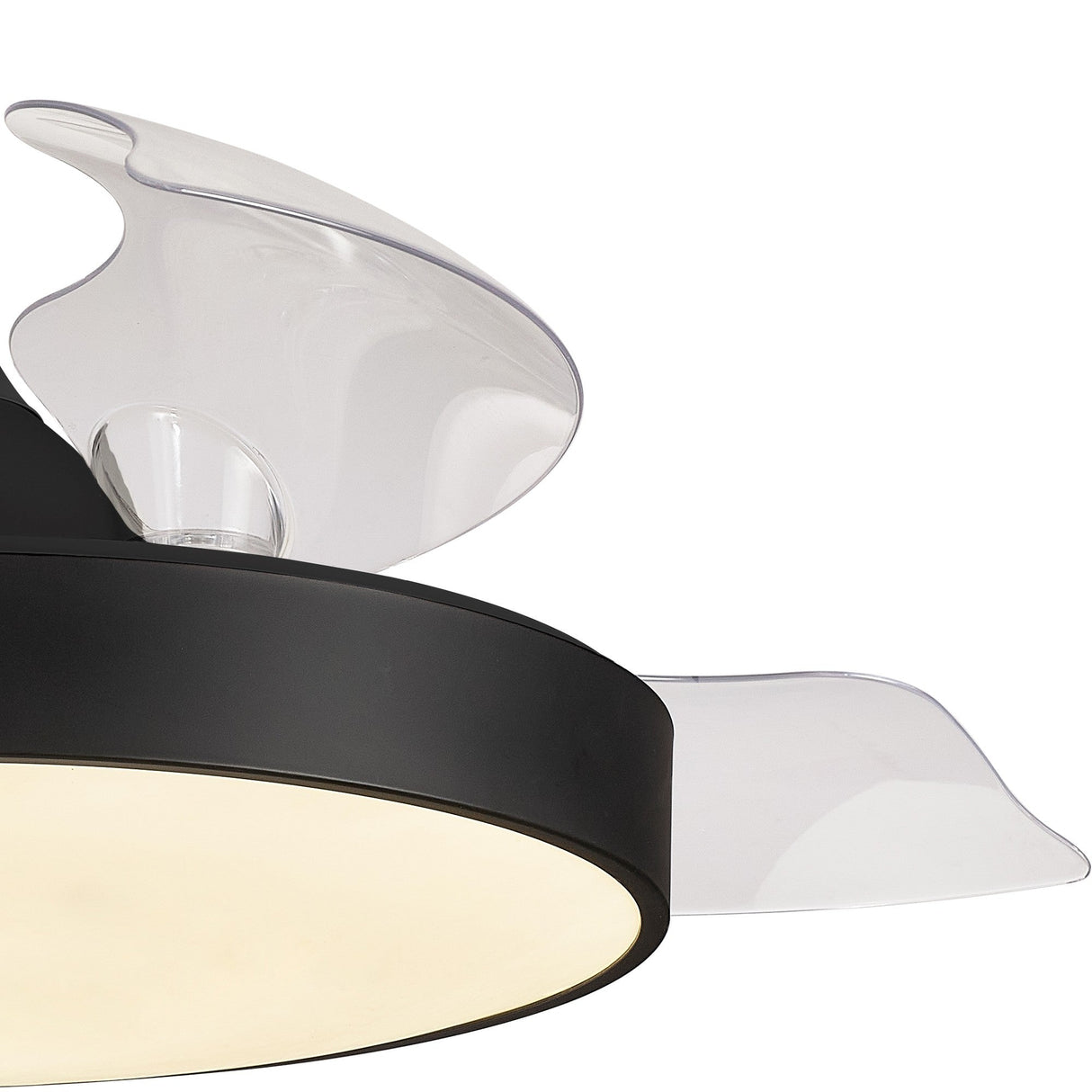 Alaska CCT Dimmable LED Ceiling Fan Light With Remote & APP Control - Black