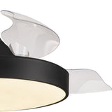 Alaska CCT Dimmable LED Ceiling Fan Light With Remote & APP Control - Black