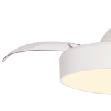 Alaska Mini CCT Dimmable LED Ceiling Fan Light With Remote & APP Control - White