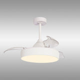 Alaska Mini CCT Dimmable LED Ceiling Fan Light With Remote & APP Control - White