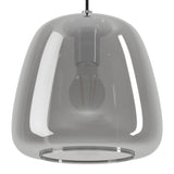 Albarino Smoked Glass 5 Light Pendant - Chrome