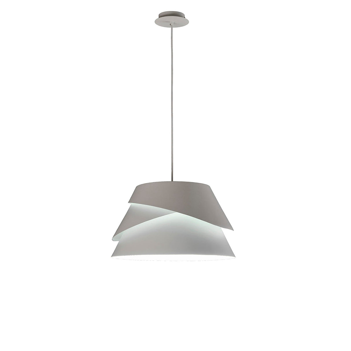 Alboran 41cm 1 Light Pendant Light - Silver