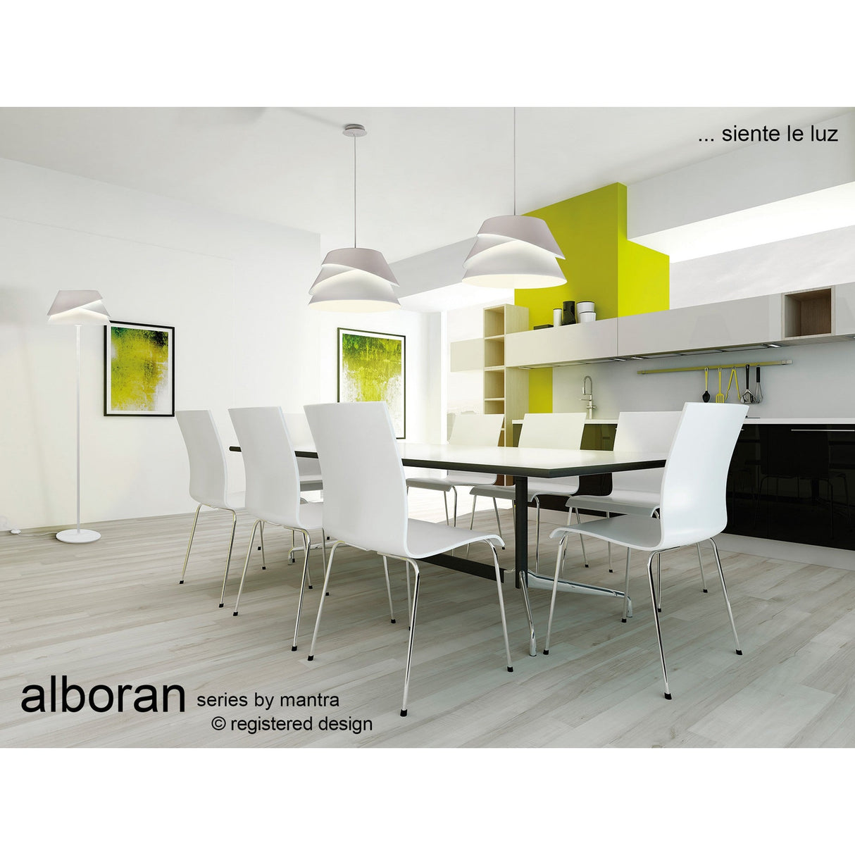 Alboran 41cm 1 Light Pendant Light - Silver