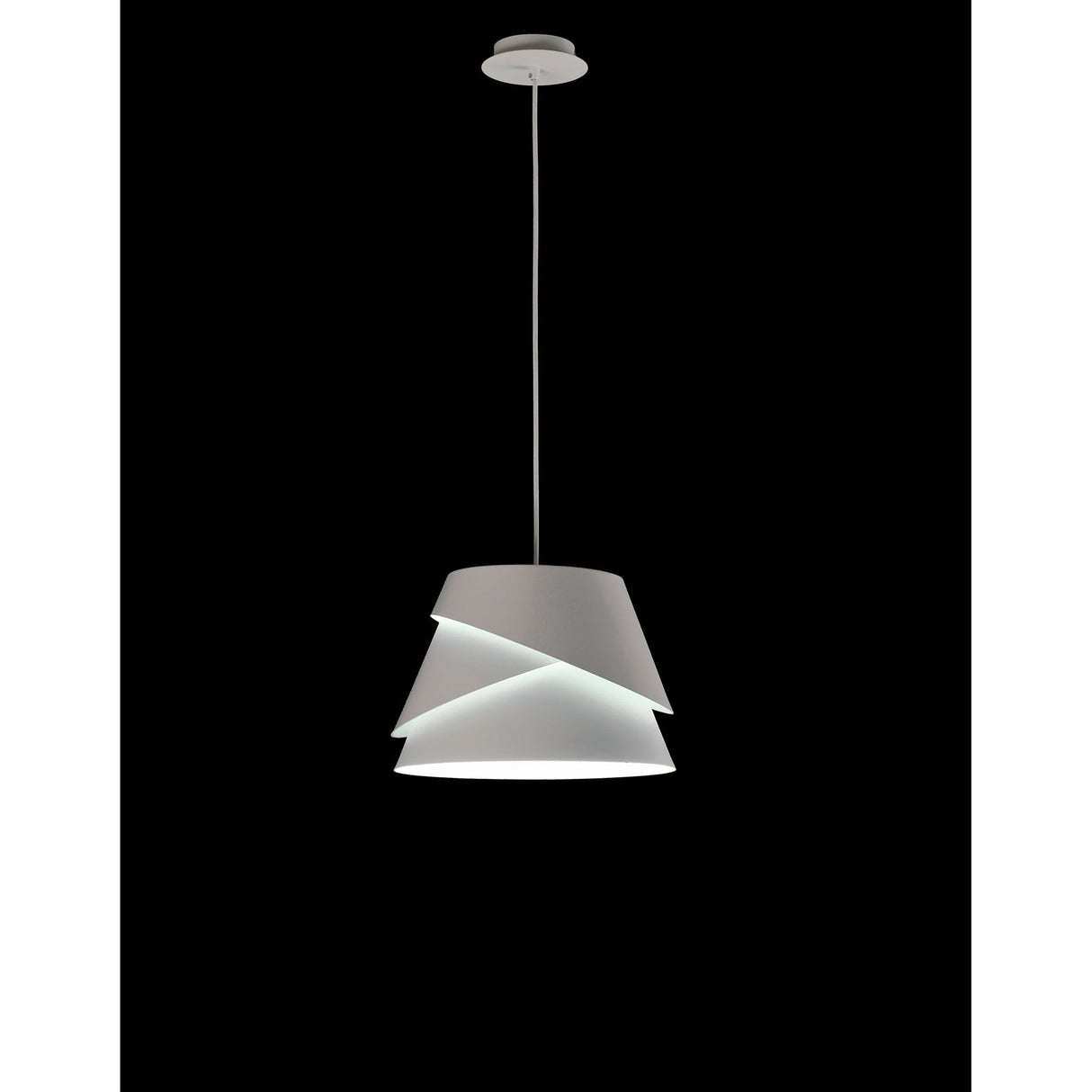 Alboran 33cm 1 Light Pendant Light - Silver