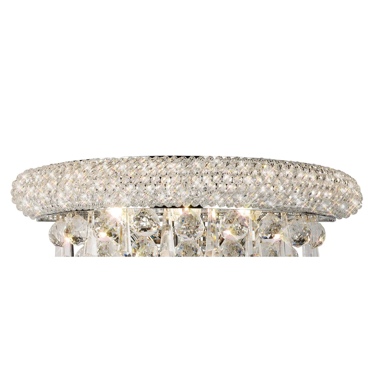 Alexandra Medium 3 Light Crystal Wall Light - Chrome