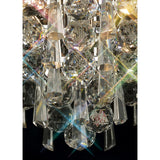 Alexandra Medium 3 Light Crystal Wall Light - Chrome