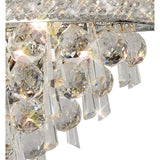Alexandra Medium 3 Light Crystal Wall Light - Chrome