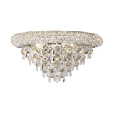 Alexandra Medium 3 Light Crystal Wall Light - Chrome