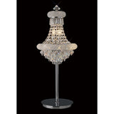 Alexandra 5 Light Crystal Table Lamp - Polished Chrome