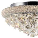 Alexandra 6 Light Crystal Flush Ceiling Light - Polished Chrome