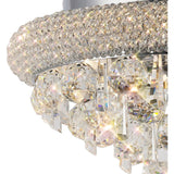 Alexandra 6 Light Crystal Flush Ceiling Light - Polished Chrome