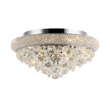 Alexandra 6 Light Crystal Flush Ceiling Light - Polished Chrome