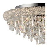 Alexandra 7 Light Crystal Flush Ceiling Light - Polished Chrome