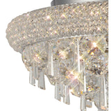 Alexandra 7 Light Crystal Flush Ceiling Light - Polished Chrome