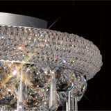 Alexandra 9 Light Crystal Flush Ceiling Light - Polished Chrome