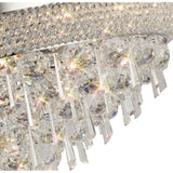 Alexandra 9 Light Crystal Flush Ceiling Light - Polished Chrome