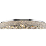 Alexandra 16 Light Crystal Flush Ceiling Light - Polished Chrome