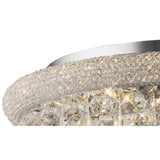 Alexandra 16 Light Crystal Flush Ceiling Light - Polished Chrome