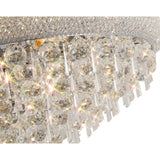 Alexandra 16 Light Crystal Flush Ceiling Light - Polished Chrome