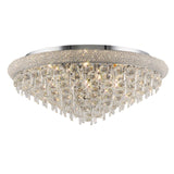 Alexandra 16 Light Crystal Flush Ceiling Light - Polished Chrome