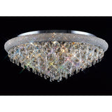 Alexandra 16 Light Crystal Flush Ceiling Light - Polished Chrome