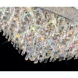 Alexandra 18 Light Crystal Flush Ceiling Light - Polished Chrome