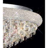 Alexandra 18 Light Crystal Flush Ceiling Light - Polished Chrome