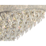 Alexandra 18 Light Crystal Flush Ceiling Light - Polished Chrome