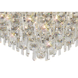 Alexandra 18 Light Crystal Flush Ceiling Light - Polished Chrome
