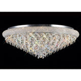 Alexandra 18 Light Crystal Flush Ceiling Light - Polished Chrome