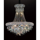 Alexandra 50cm 9 Light Crystal Chandelier - Polished Chrome