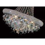Alexandra 50cm 9 Light Crystal Chandelier - Polished Chrome