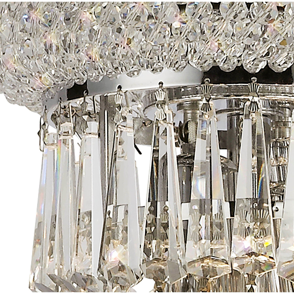Alexandra 50cm 9 Light Crystal Chandelier - Polished Chrome