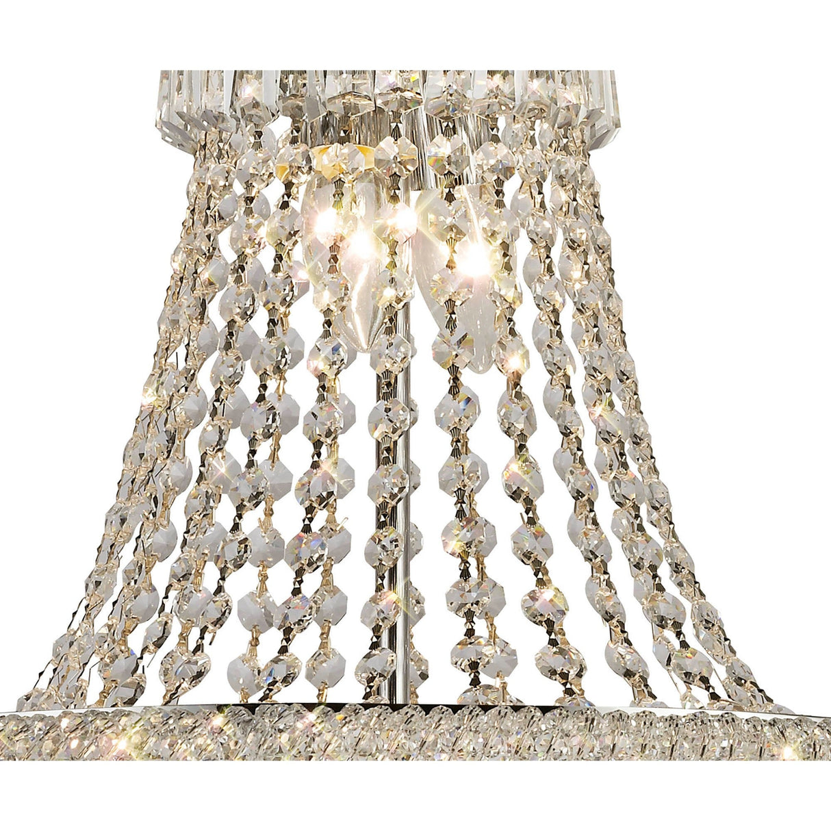 Alexandra 50cm 9 Light Crystal Chandelier - Polished Chrome