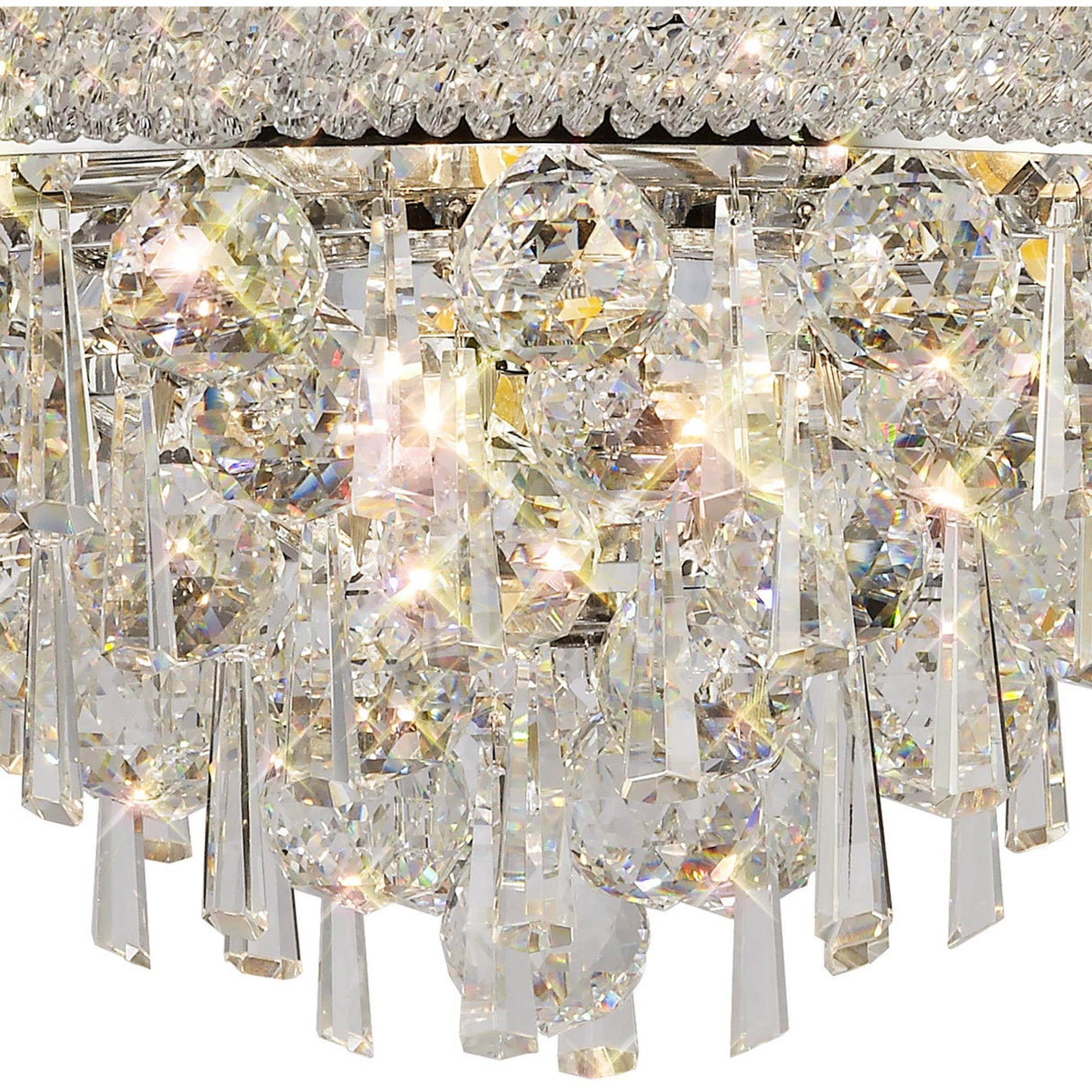 Alexandra 50cm 9 Light Crystal Chandelier - Polished Chrome
