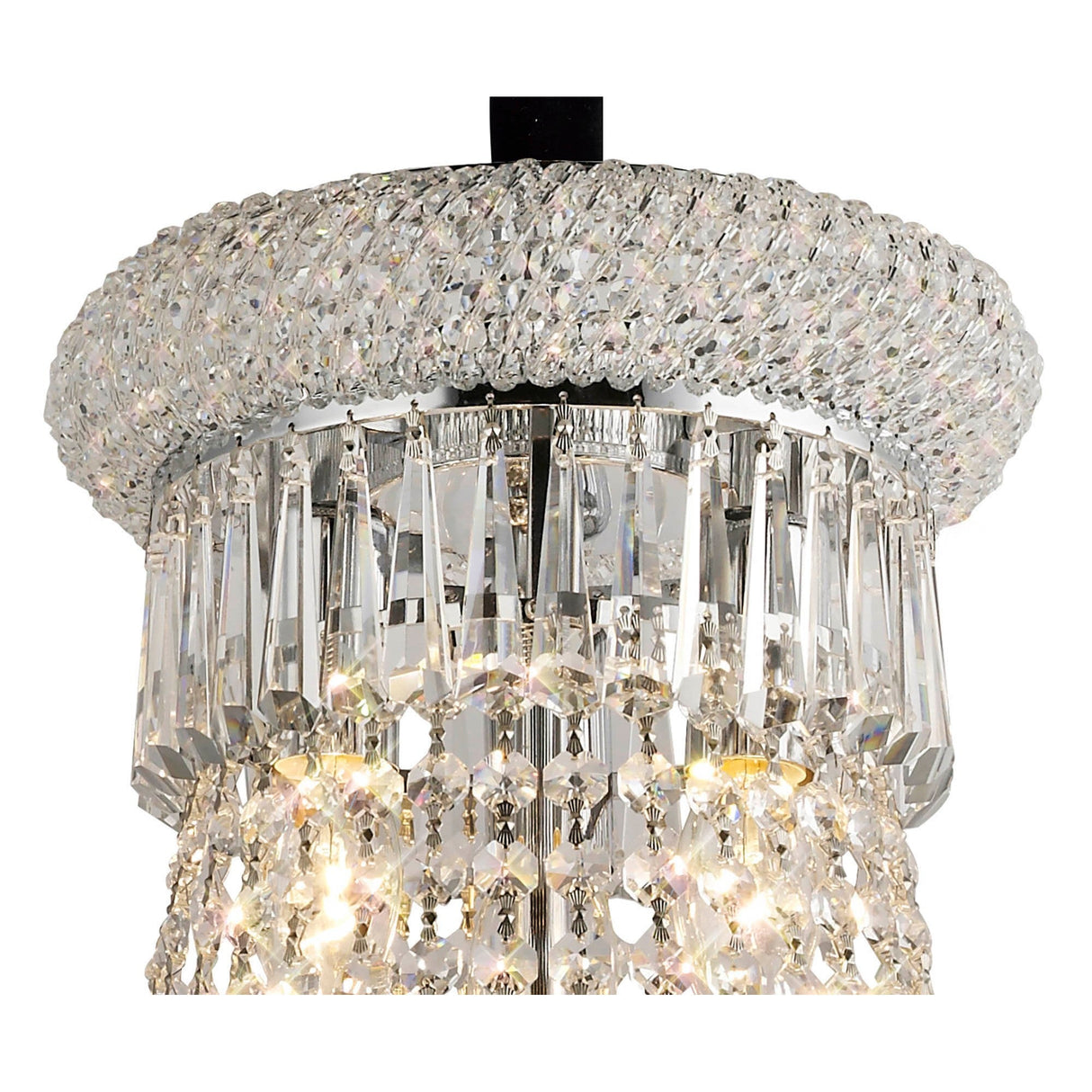 Alexandra 59cm 13 Light Crystal Chandelier - Chrome