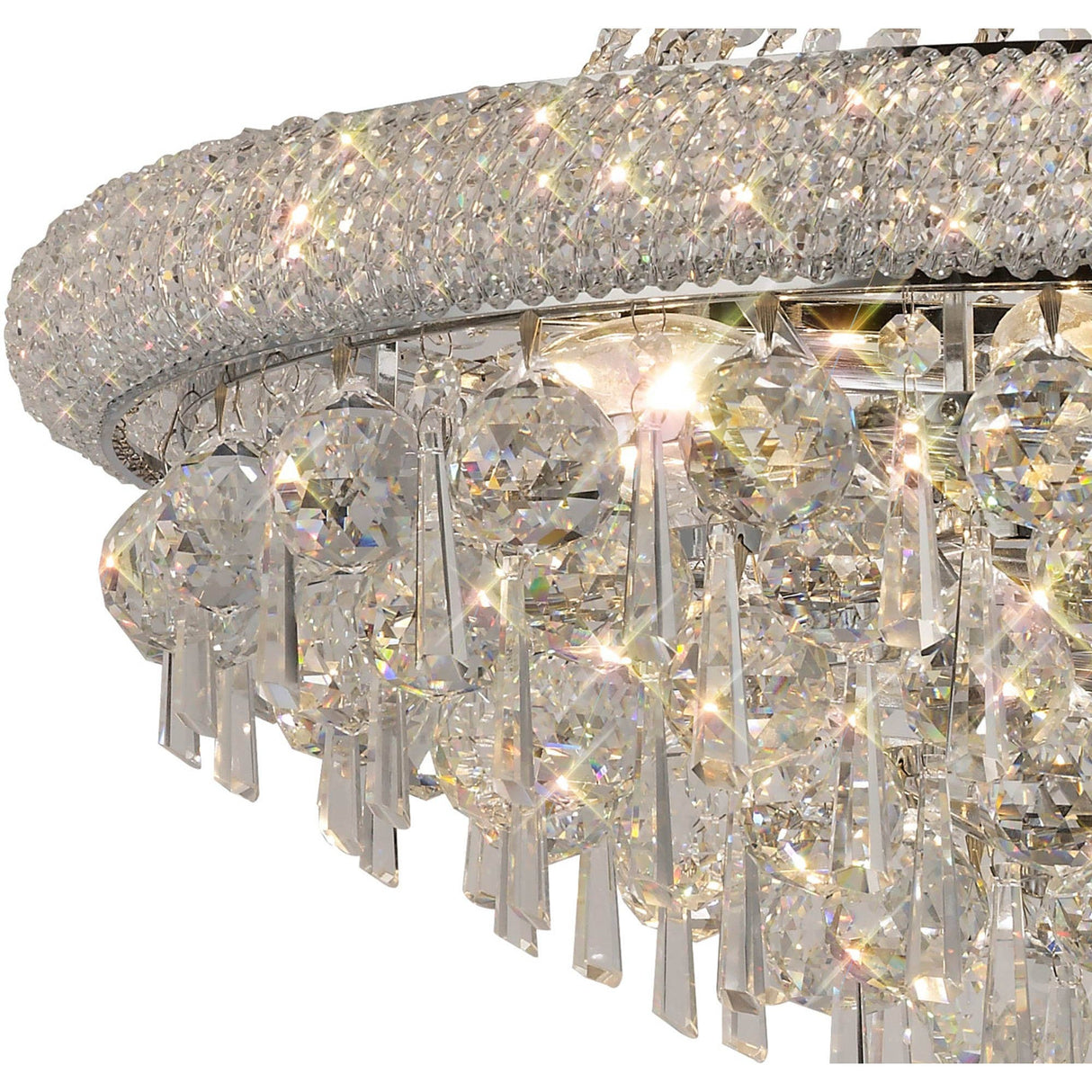 Alexandra 59cm 13 Light Crystal Chandelier - Chrome