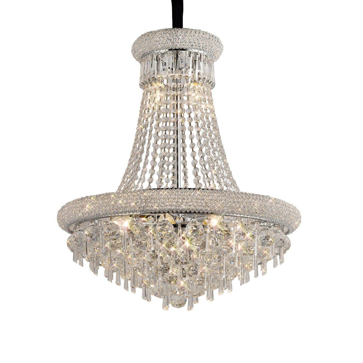 Alexandra 59cm 13 Light Crystal Chandelier - Chrome