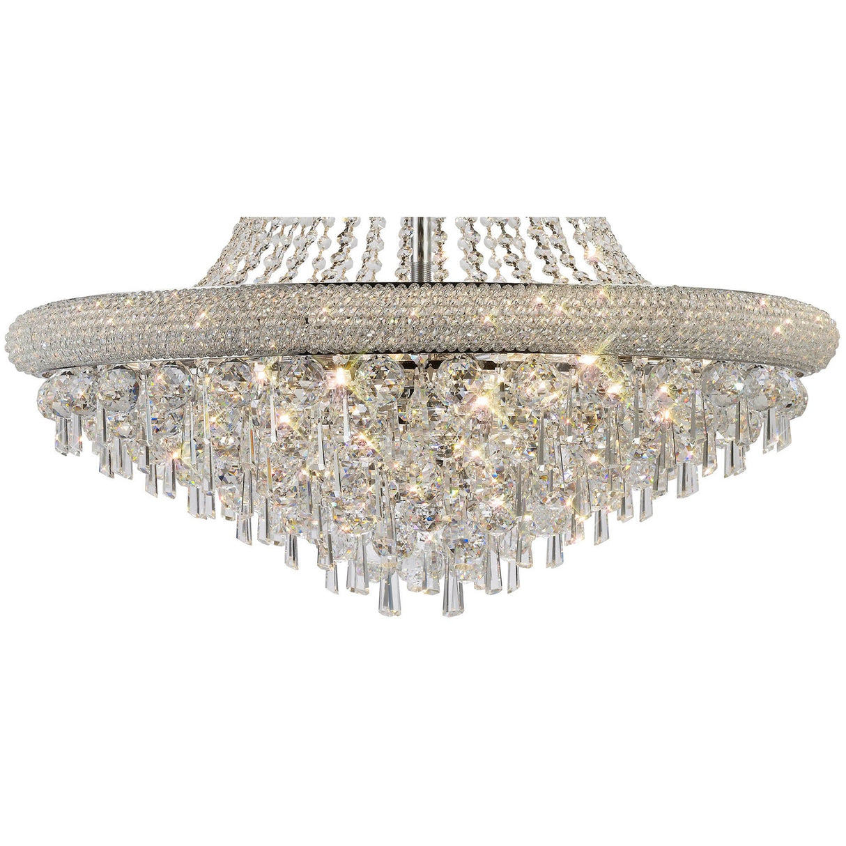 Alexandra 77cm 18 Light Crystal Chandelier - Chrome