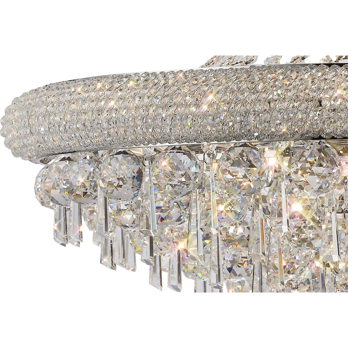 Alexandra 77cm 18 Light Crystal Chandelier - Chrome