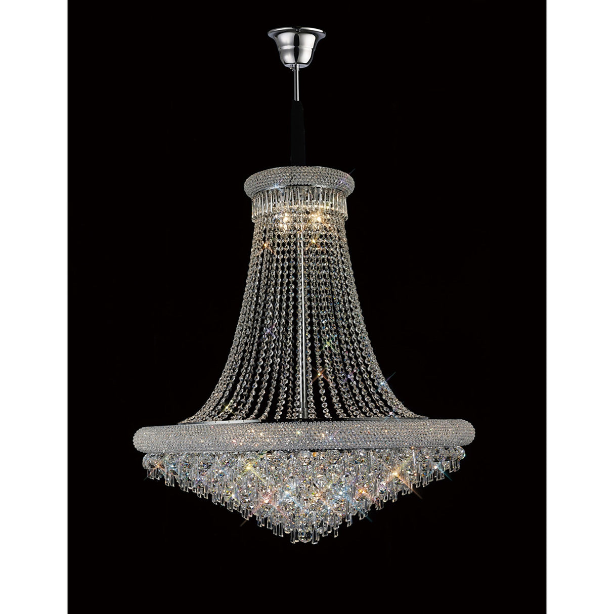 Alexandra 94cm 20 Light Crystal Chandelier - Chrome
