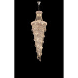 Alexandra 60cm 4 Layer Spiral 25 Light Crystal Chandelier - Chrome