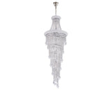 Alexandra 60cm 4 Layer Spiral 25 Light Crystal Chandelier - Chrome