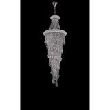 Alexandra 60cm 4 Layer Spiral 25 Light Crystal Chandelier - Chrome
