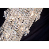 Alexandra 60cm 4 Layer Spiral 25 Light Crystal Chandelier - Chrome