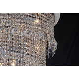 Alexandra 60cm 4 Layer Spiral 25 Light Crystal Chandelier - Chrome