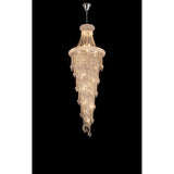 Alexandra 60cm 4 Layer Spiral 25 Light Crystal Chandelier - Chrome